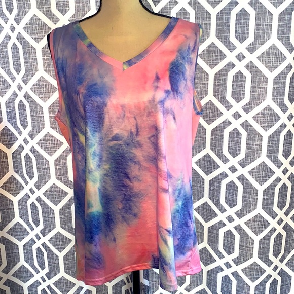 NWOT ETCYY NEW Tie Dyed Tank Top. Size XL. - Picture 2 of 11
